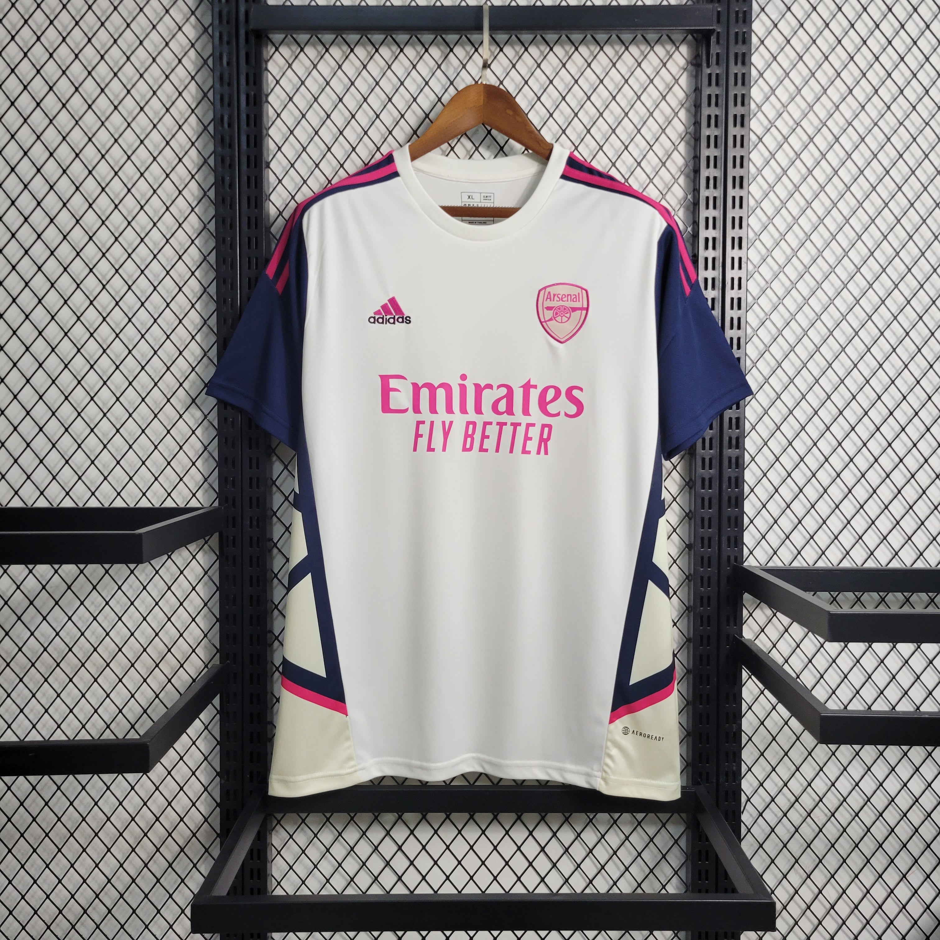 Camisa Arsenal Treino Branco 23/24 - Adidas Torcedor Masculina - Lança
