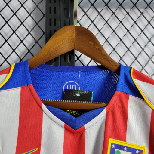 Camisa Atlético De Madrid Home 04/05 - Versão Retro