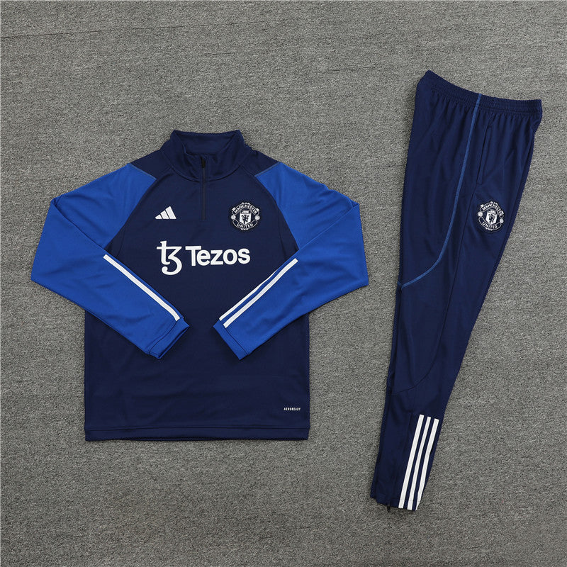 Conjunto Treino Manchester United 23/24 - Nike Azul