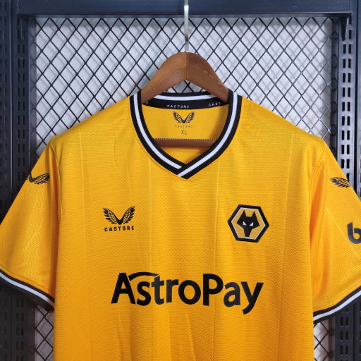 Camisa Wolverhampton Home 23/24 - Castore Torcedor Masculina - Lançamento