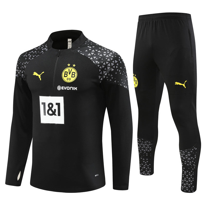 Conjunto Treino Borussia Dortmund 23/24 - Puma Preto