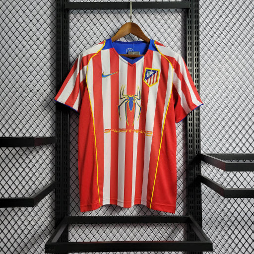 Camisa Atlético De Madrid Home 04/05 - Versão Retro