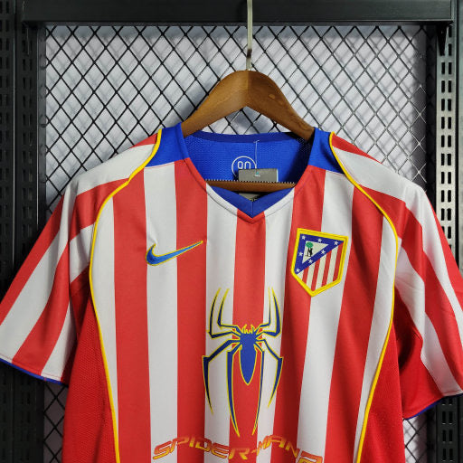 Camisa Atlético De Madrid Home 04/05 - Versão Retro