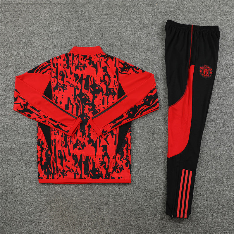 Conjunto Treino Manchester United 23/24 - Adidas Vermelha