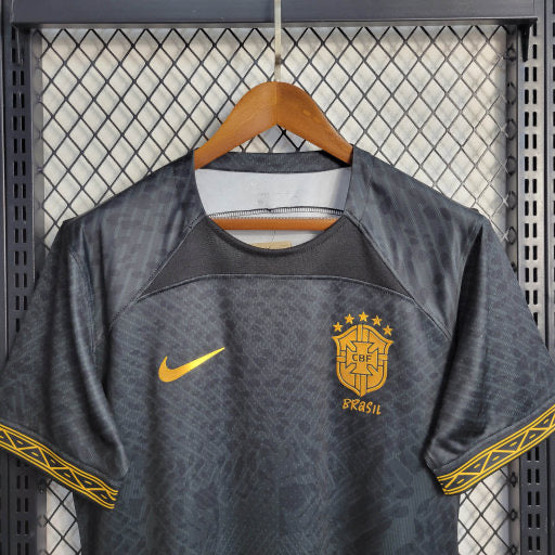 Camisa Brasil Leopard Black 23/24 - Nike Torcedor Masculina