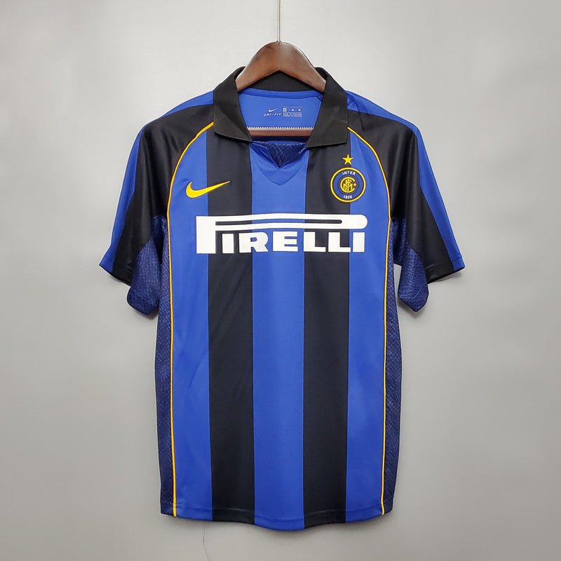 Camisa Inter de Milão Titular 01/02 - Versão Retro