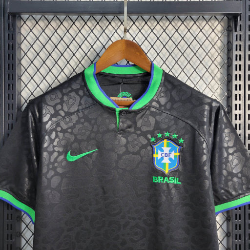 Camisa Brasil Leopard Black 22/23 - Nike Torcedor Masculina