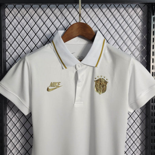 Camisa Brasil Polo White 22/23 - Versão Feminina