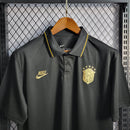 Camisa Brasil Polo Black 22/23 - Nike Torcedor Masculina