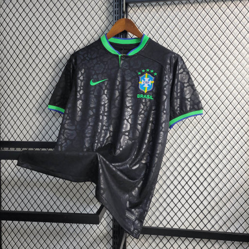 Camisa Brasil Leopard Black 22/23 - Nike Torcedor Masculina