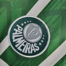 Camisa Retrô Palmeiras 1996 - Torcedor Rhumell Masculina - Verde com detalhes branco com patrocínio Parmalat