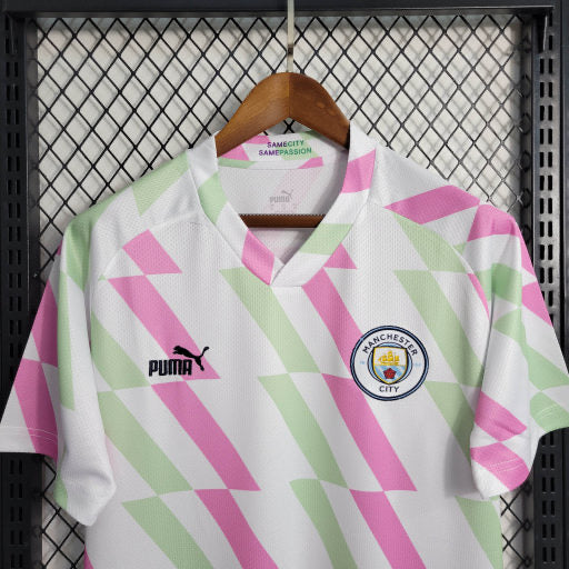 Camisa Manchester City Pré Jogo 23/24 - Puma Torcedor Masculina - Lançamento