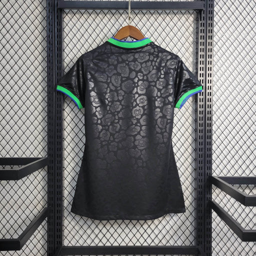 Camisa Brasil Leopard Black 22/23 - Versão Feminina