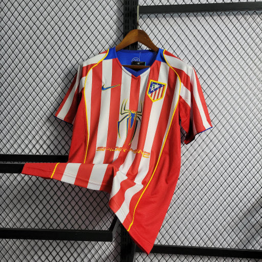 Camisa Atlético De Madrid Home 04/05 - Versão Retro