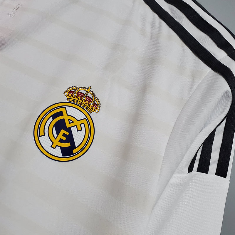 Camisa Real Madrid Titular 14/15 - Versão Manga Comprida