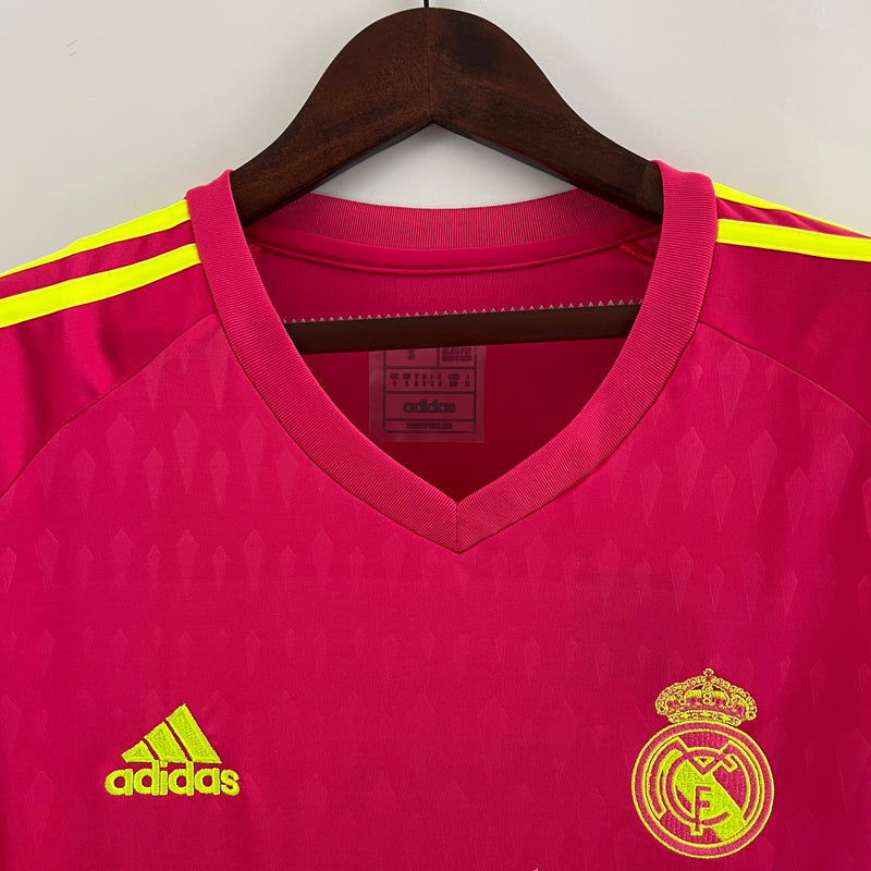 Camisa Real Madrid Goleiro Rosa 23/24 - adidas