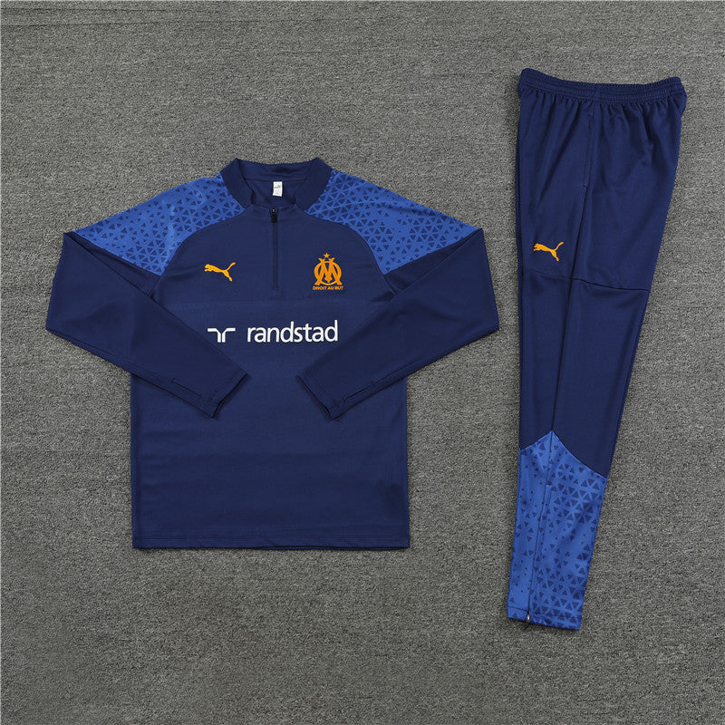 Conjunto Treino Olympique de Marseille 23/24 - Puma Azul