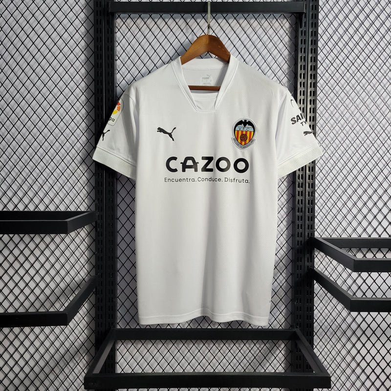 Camisa Valencia Titular Branca 22/23 - Versão Torcedor