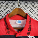 Camisa Retrô Flamengo I 1994/1995 manga longa - Masculina Umbro - Vermelha com listras pretas