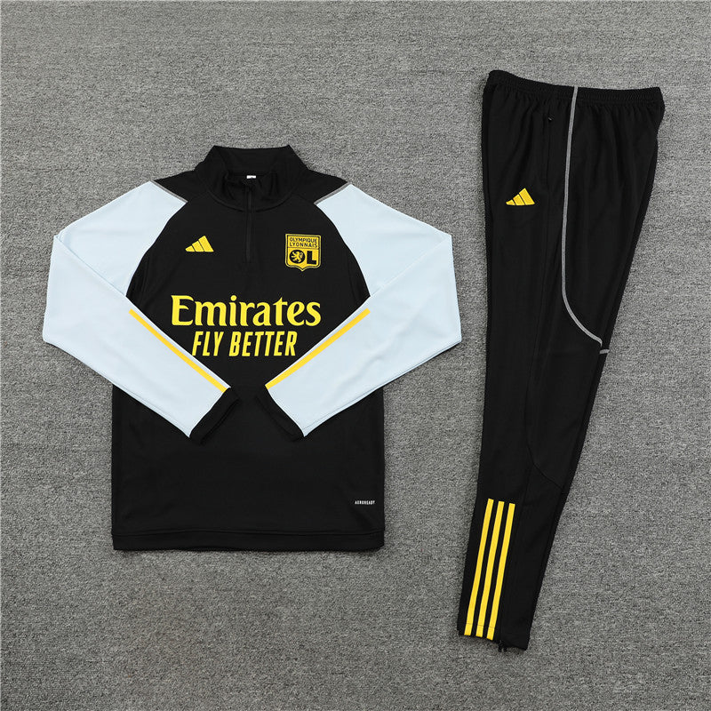 Conjunto Treino Lyon 23/24 - Adidas Preto