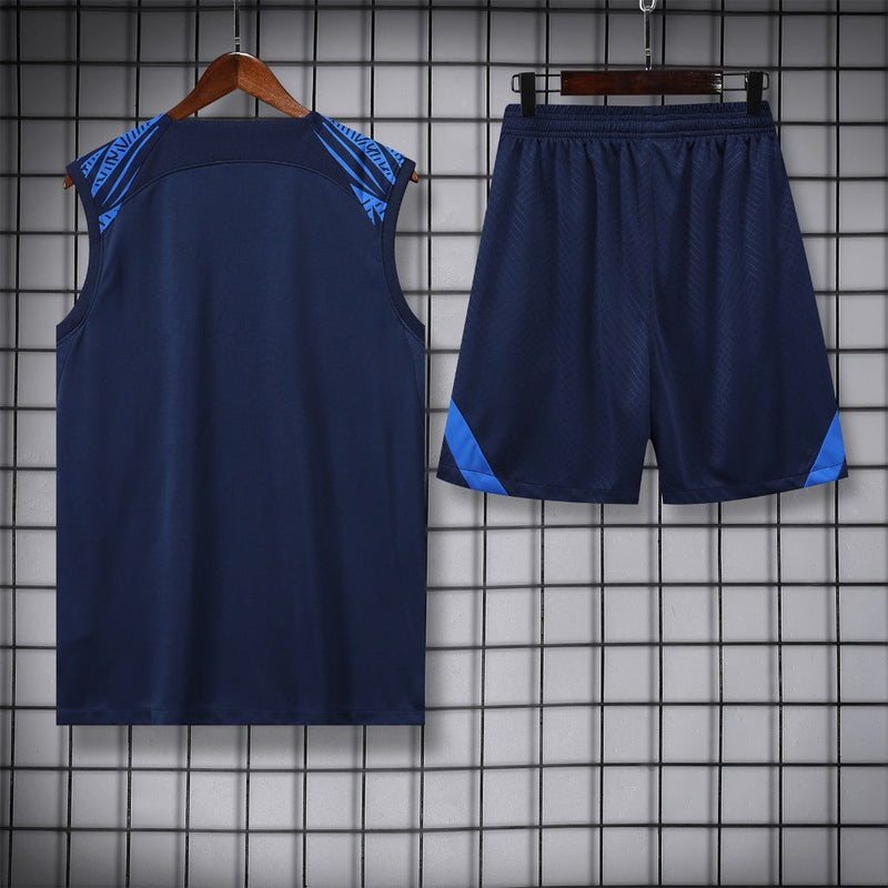 Kit Treino França Azul 23/24 - Nike Masculina