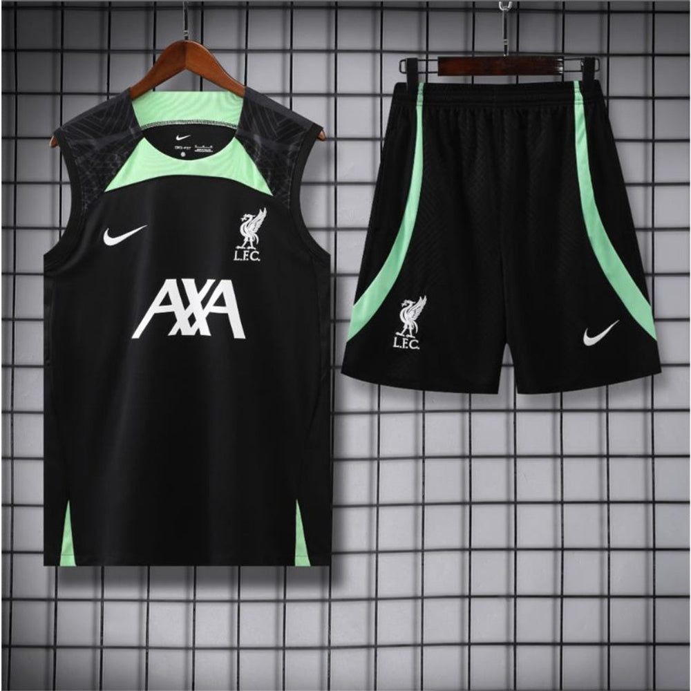 NIKE Liverpool　上下セット　スポンサー　ナイキ Kit Treino Liverpool Preto 23/24 - Nike Masculina