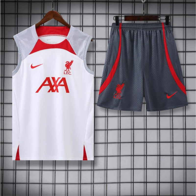 Kit Treino Liverpool Branca 23/24 - Nike Masculina