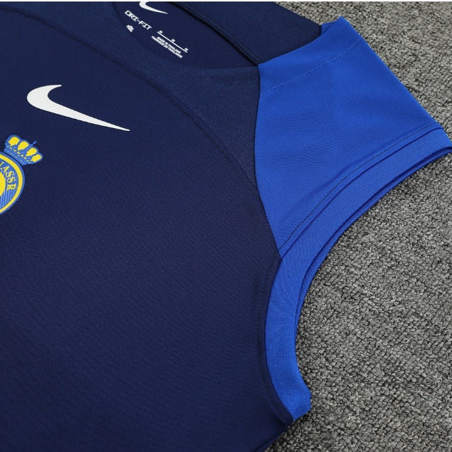 Kit Treino Al Nassr Azul 23/24 - Nike Masculina