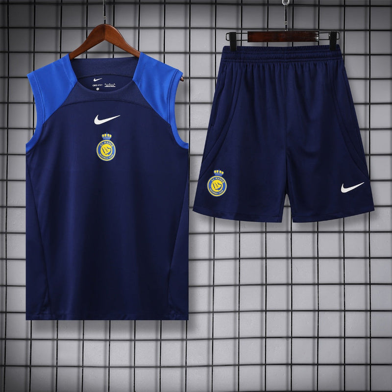 Kit Treino Al Nassr Azul 23/24 - Nike Masculina