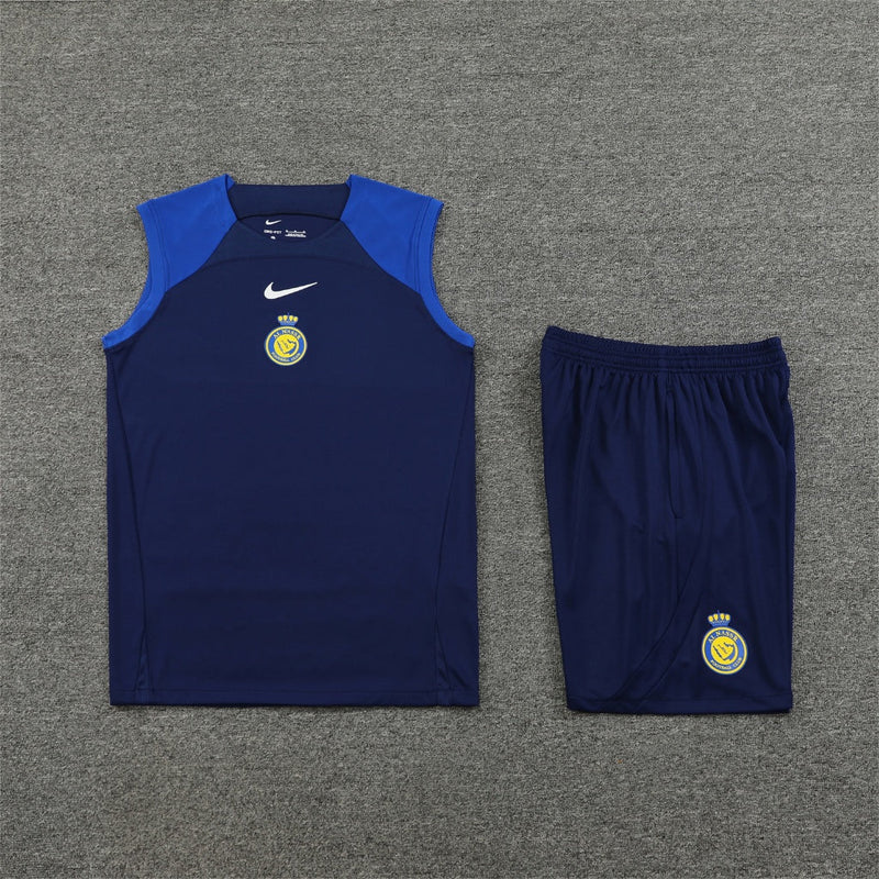 Kit Treino Al Nassr Azul 23/24 - Nike Masculina