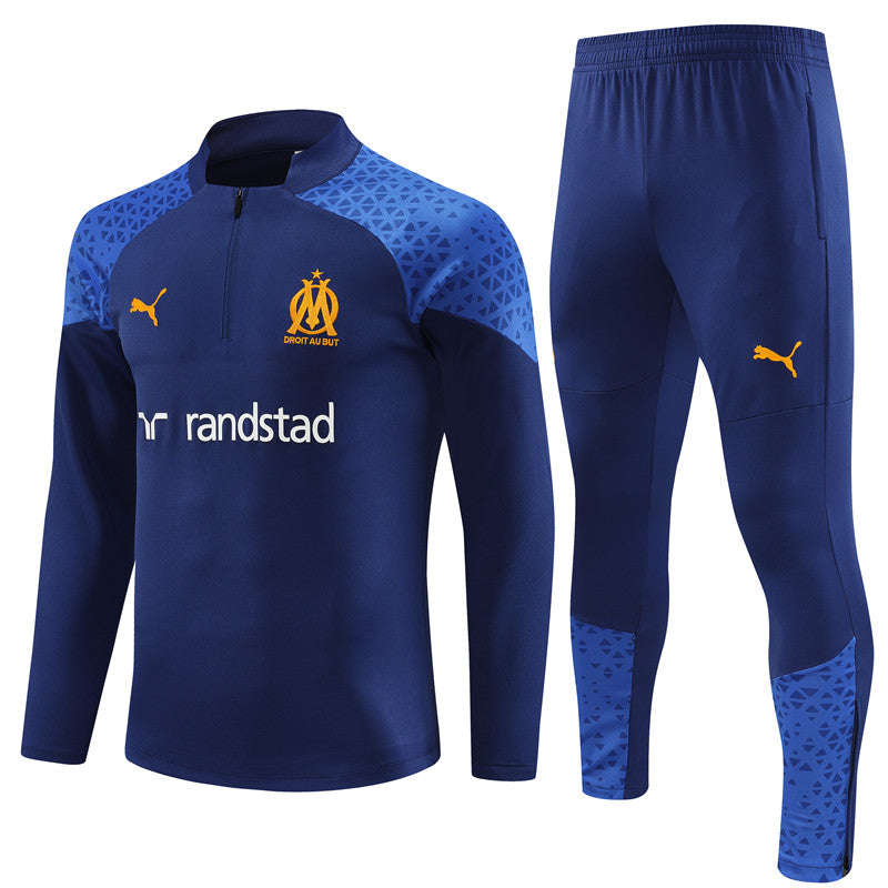 Conjunto Treino Olympique de Marseille 23/24 - Puma Azul