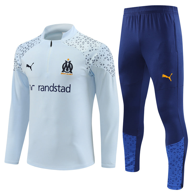 Conjunto Treino Olympique de Marseille 23/24 - Puma Branco