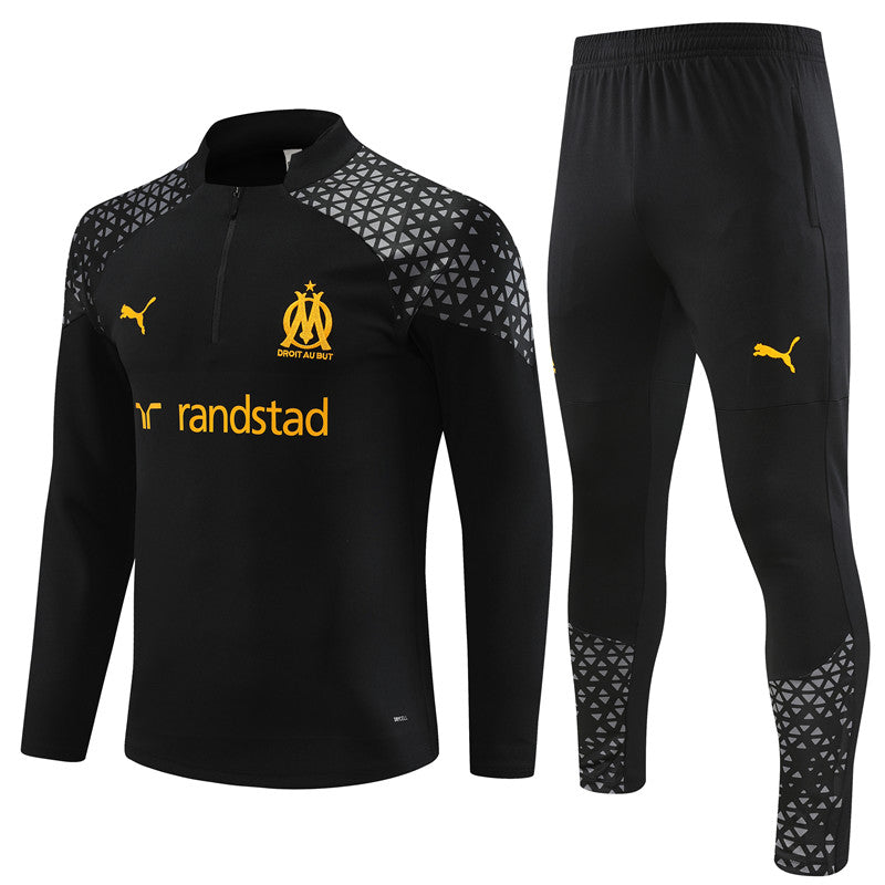 Conjunto Treino Olympique de Marseille 23/24 -Puma Preto