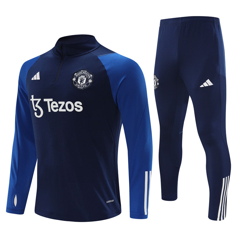 Conjunto Treino Manchester United 23/24 - Nike Azul