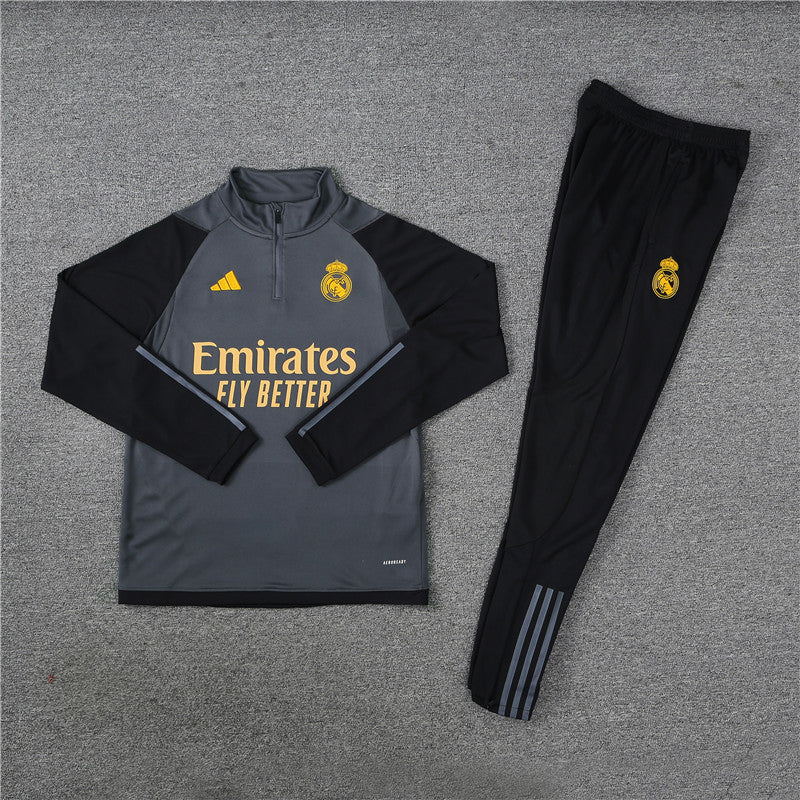 Conjunto Treino Real Madrid  23/24 - Adidas Preta