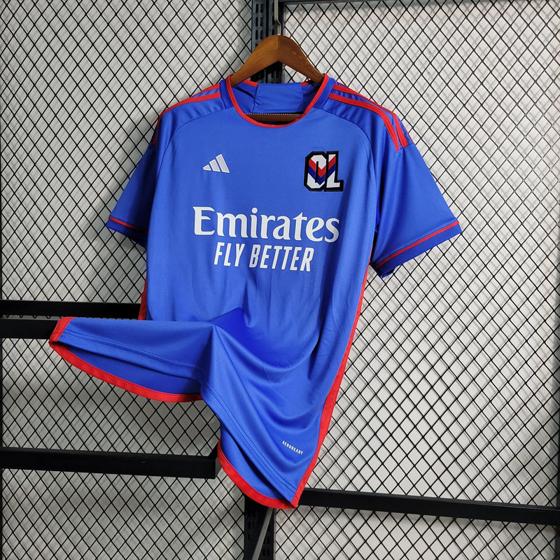 Camisa Lyon Away 23/24 - Adidas Torcedor Masculina - Lançamento