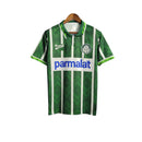 Camisa Retrô Palmeiras 1996 - Torcedor Rhumell Masculina - Verde com detalhes branco com patrocínio Parmalat