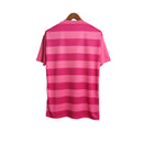 Camisa Flamengo Retrô Outubro Rosa 2022 Torcedor Masculina - Rosa em 2 tons e o simbolo em branco