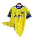 Camisa Flamengo II Retrô 1993 Torcedor Masculina - Amarela com detalhes em azul