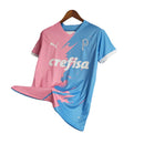 Camisa Palmeiras Edição Comemorativa - Torcedor Puma Masculina - Rosa e azul com detalhes em branco
