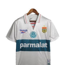 Camisa Retrô Palmeiras II 1997 - Reebok Masculina - Branca com detalhes em verde com patrocínio