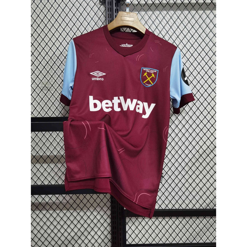 Camisa West Ham Home 23/24 - Umbro Versão Torcedor