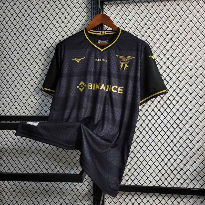 Camisa Lazio 10º Aniversario Black 23/24 - Mizuno Torcedor Masculina - Lançamento